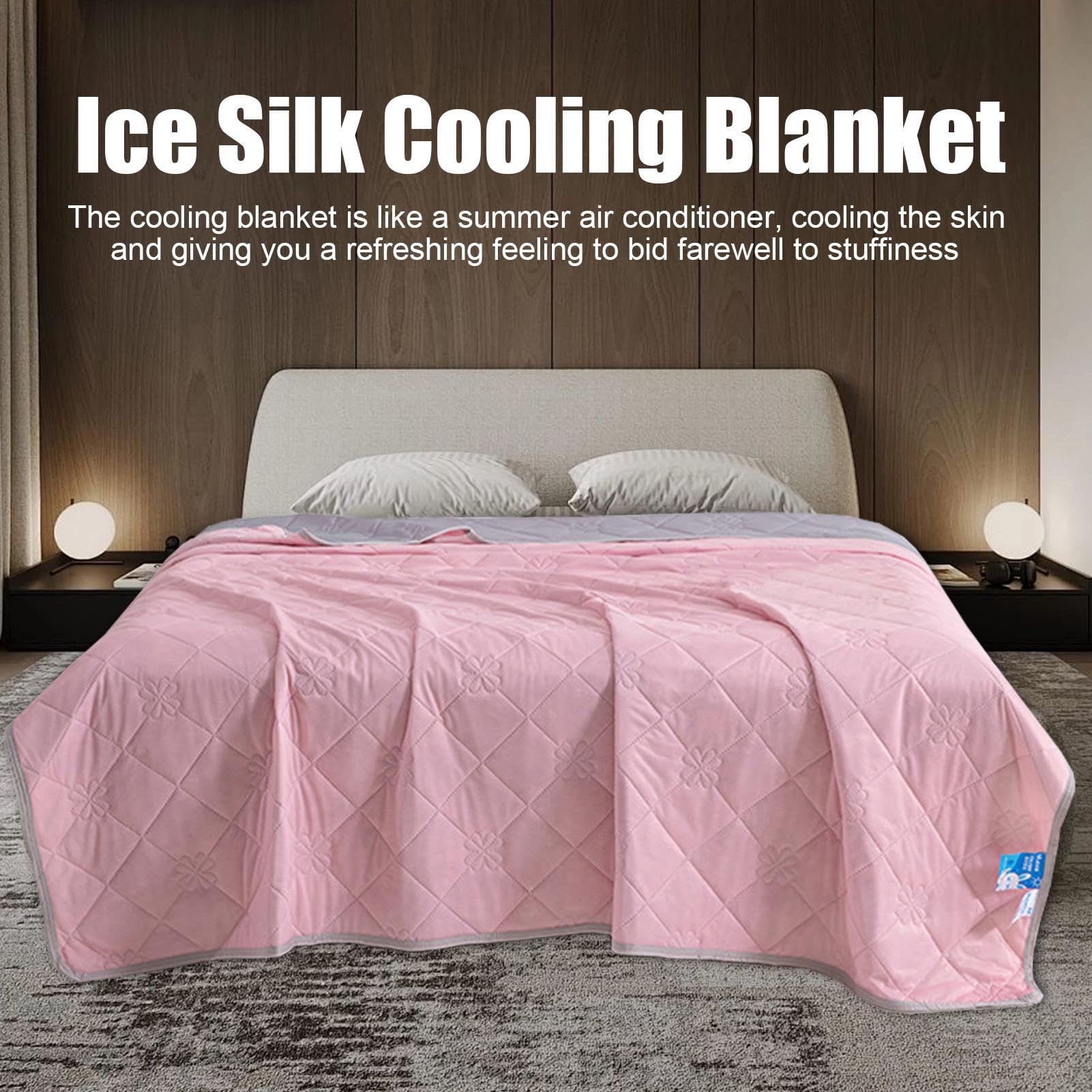 Coperta Rinfrescante Biancheria Da Leggera Traspirante | Morbida Coperta Rinfrescante Per Chi Ha Caldo , Campeggio, Viaggio, Casa, Bambini, Adulti, Sonno, Sudorazione Notturna