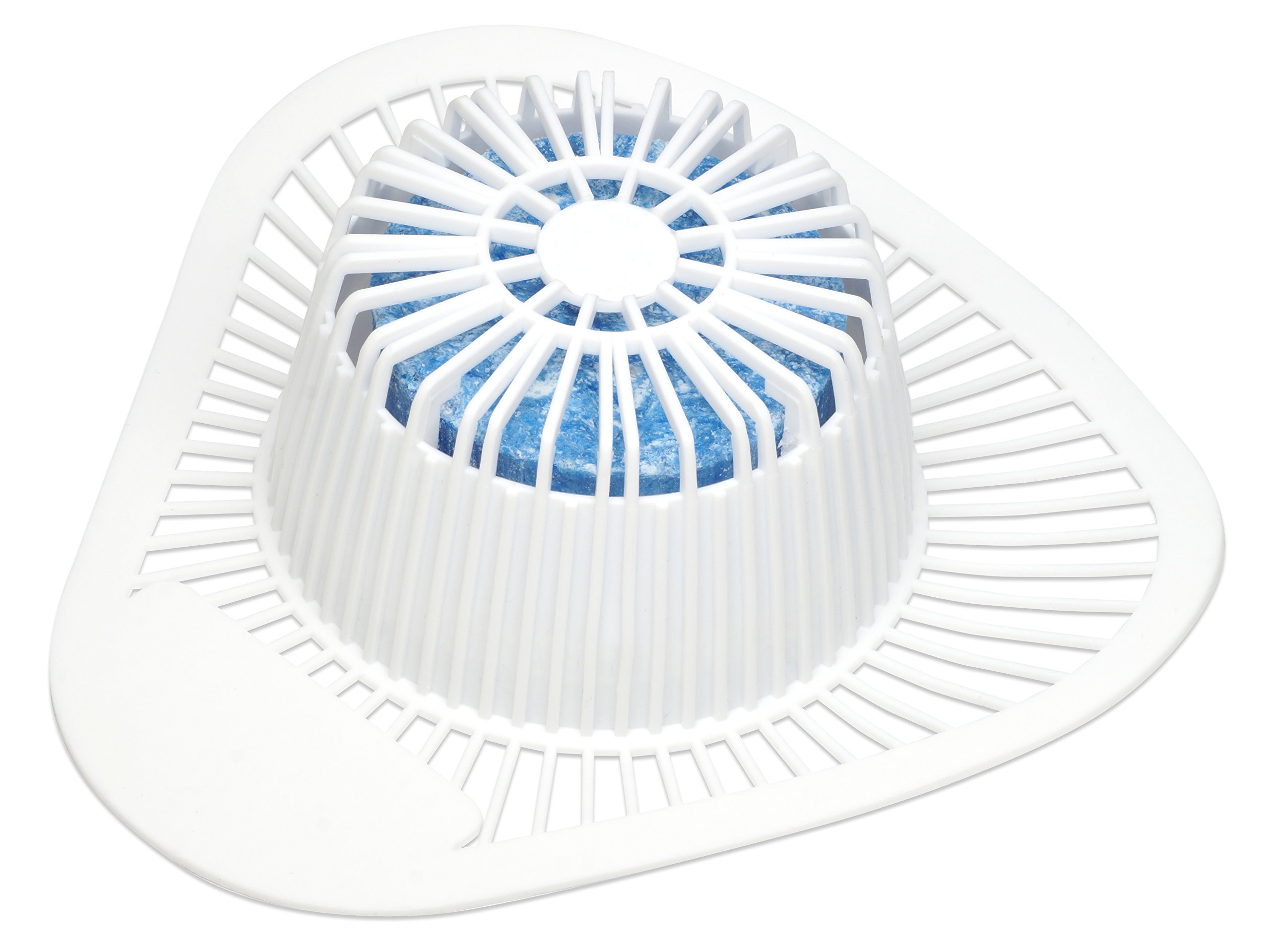 Big D 644 Magnum Urinal Screen with Non-para Enzyme Block, Evergreen Fragrance with Enzymes, 2500 Flushes (Pack of 6) - Ideal for restrooms in Offices, Schools, Restaurants, Hotels, Stores