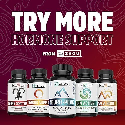 Miniatura 6 de Zhou Nutrition Zhou Dhea 50 mg | Fórmula de equilibrio hormonal para mujeres y hombres | Envejecimiento saludable | No GMO | 60 cápsulas de