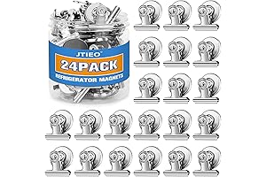 24 Pack Magnetic Clips, Your Superior Fridge & Whiteboard Companion
