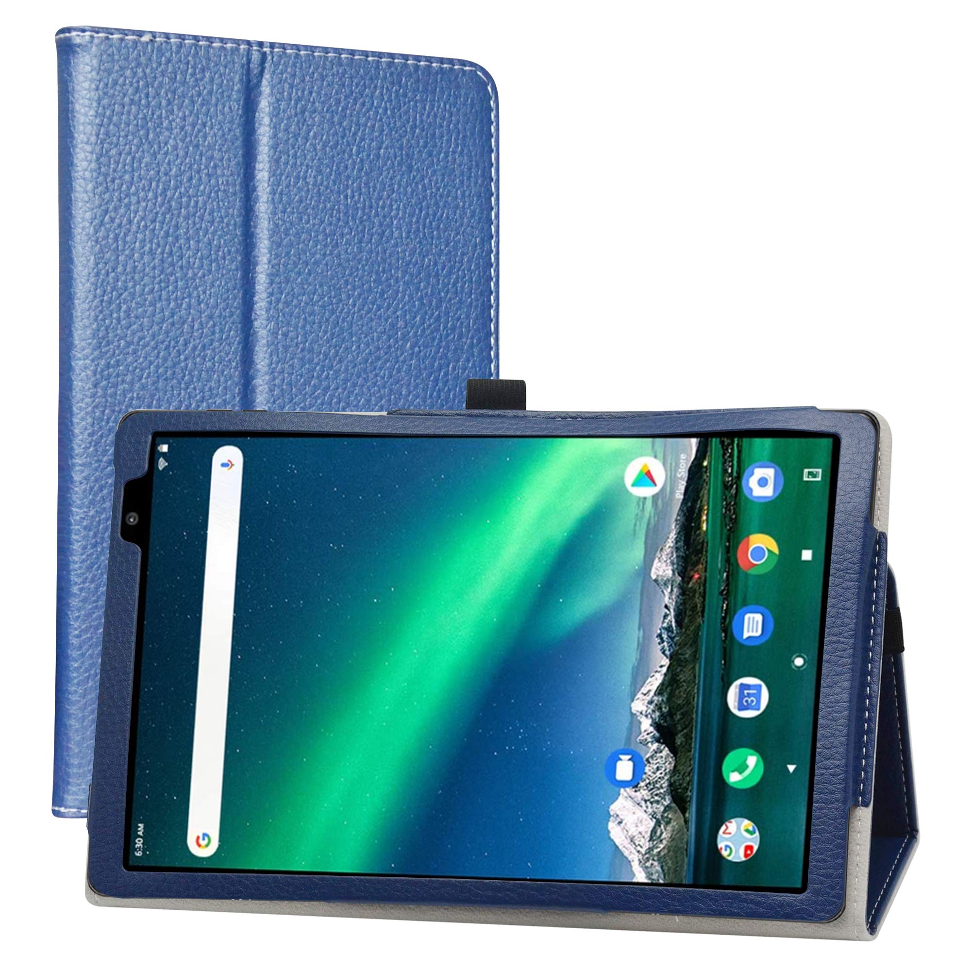 Custodia In PU Pelle Per Teclast P20hd / M40 | Cover Rotante 360° Con Supporto | Slim E Antigraffio - 6