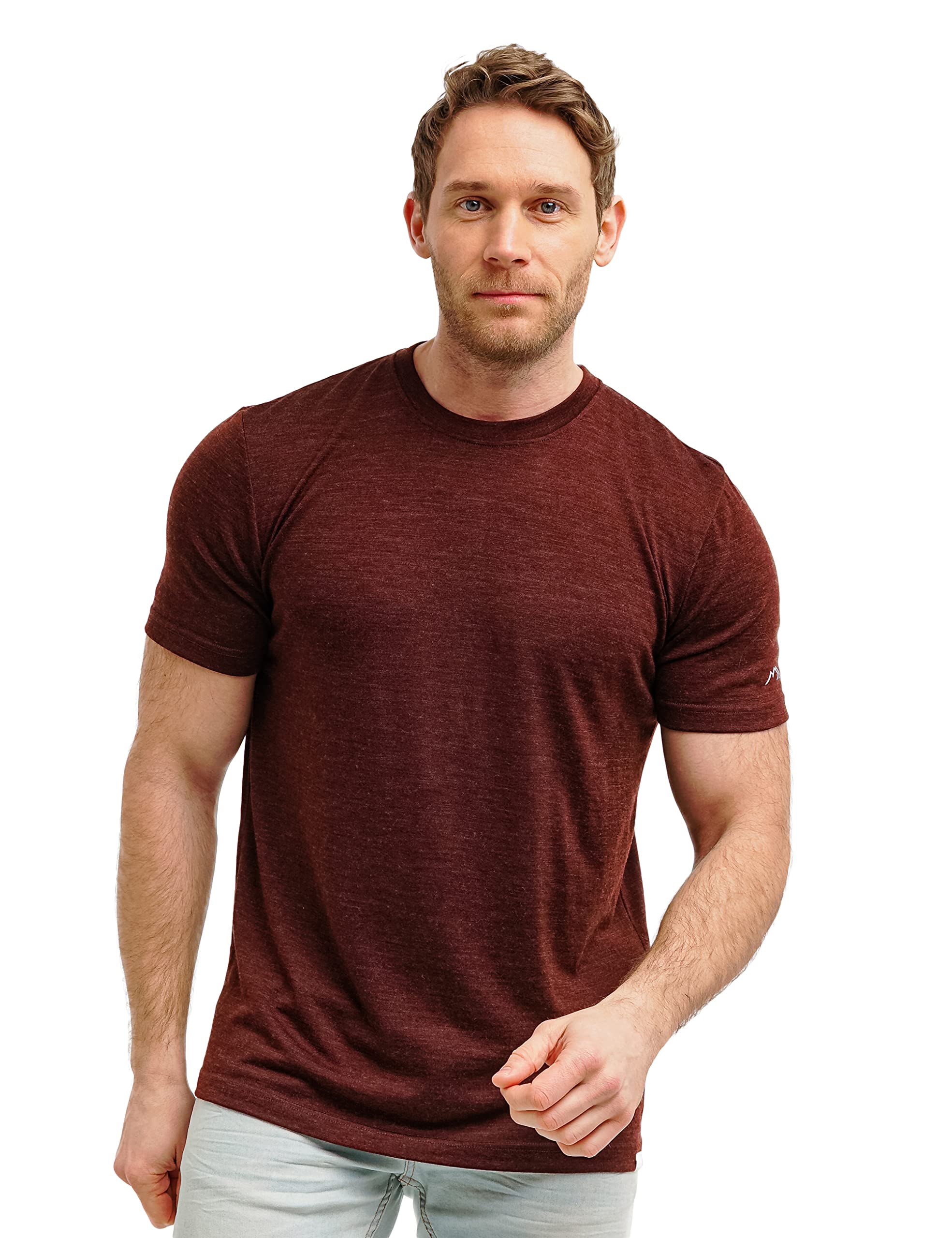 Merino.tech Merino Wool T-Shirt Mens - 100% Merino Wool Undershirt Lightweight Base Layer