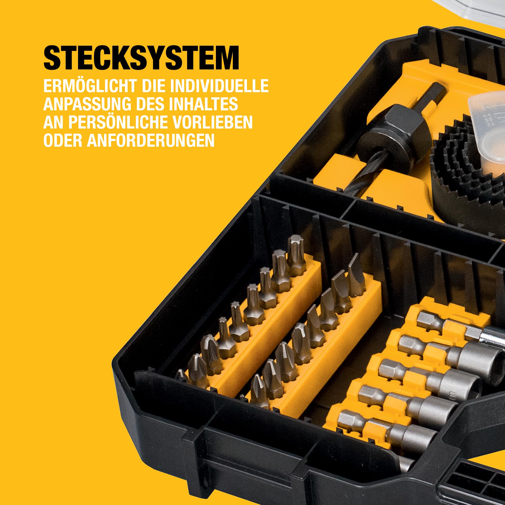 DEWALT 100-teiliges High Performance Bohr- und Schrauberbit-Set (kompatibel mit der Schublade der TSTAK-Box IV), DT71569-QZ