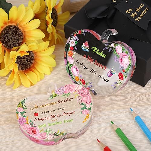 Miniatura 4 de 2 piezas de regalos de agradecimiento para profesores para mujeres, regalos de agradecimiento para profesores, recuerdo acrílico y regalo de