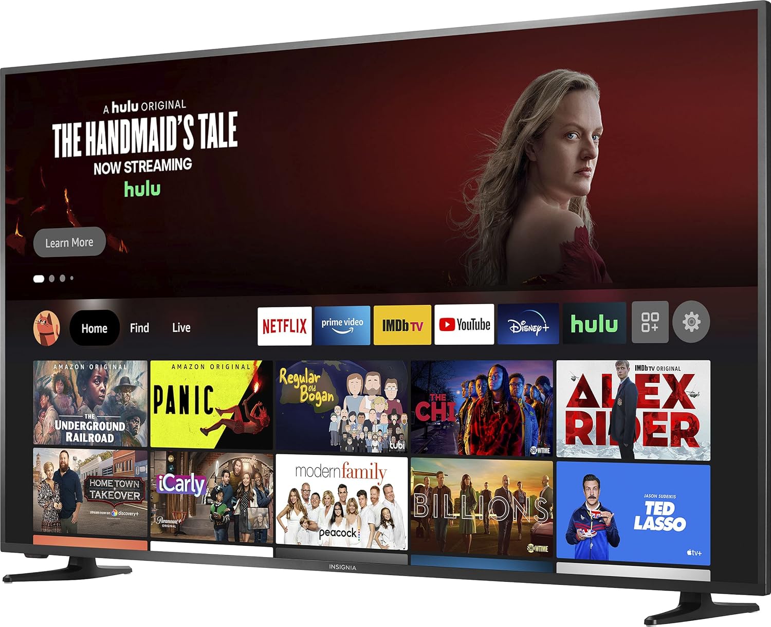 INSIGNIA All-New NS-75F301NA22 75-inch F30 Series LED 4K UHD Smart Fire TV with Alexa Voice Remote