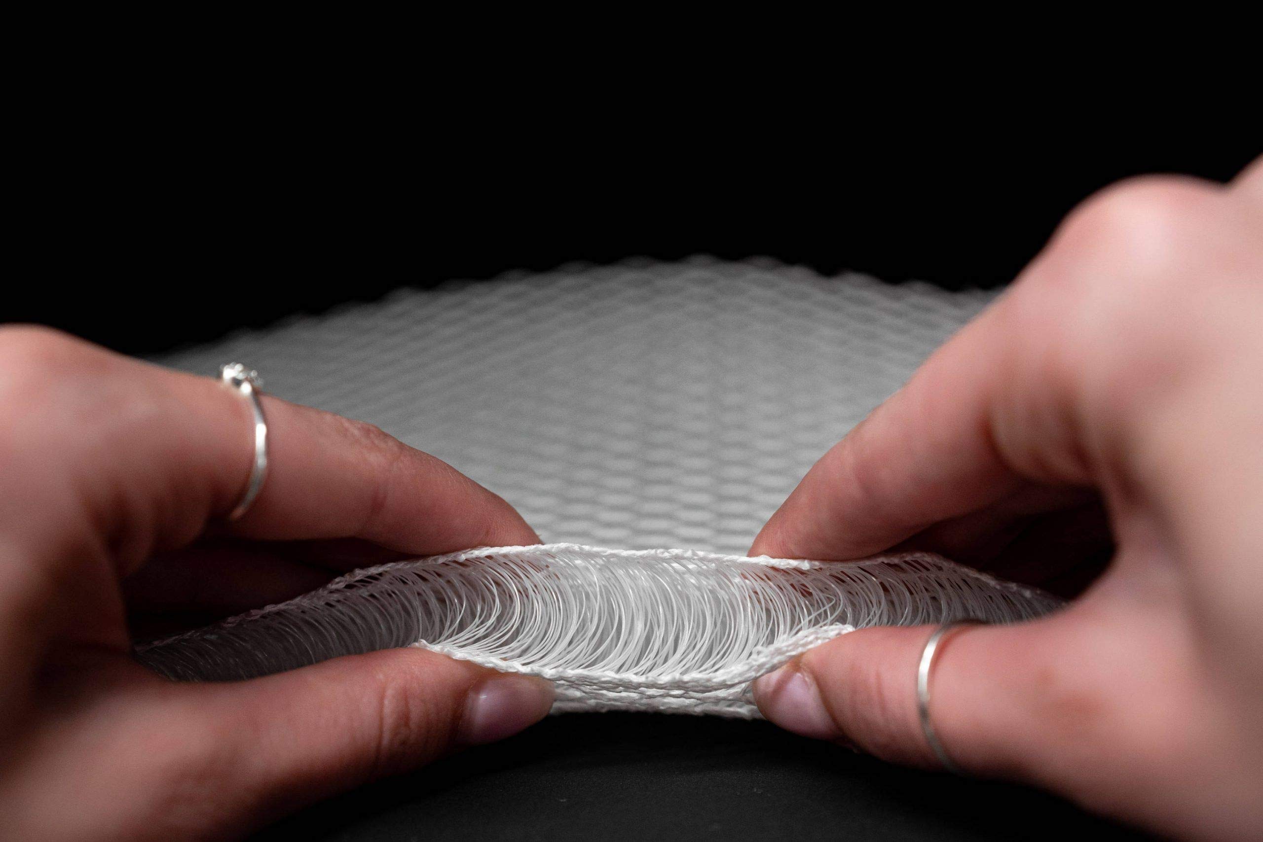 Airflow Plus Base de colchón de 20mm 3D Mesh - Colchón de protección a Medida - Tejido Espaciador Transpirable para la ventilación del colchón (160cm x 210cm)