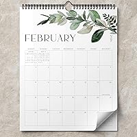 ZICOTO Aesthetic 2026-2027 Greenery Wall Calendar - Large 14.5x11.5 Vertical Planner for Productivity & Academic Organizing