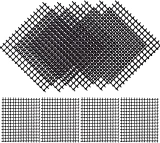 Lainrrew 50 Pcs Flower Pot Hole Mesh Pad, Square Bonsai Mesh Drainage Screens Bonsai Pot Bottom Grid Mat Drainage Meshs Hole Screen, Gardening Gifts for Women (2 Inch)