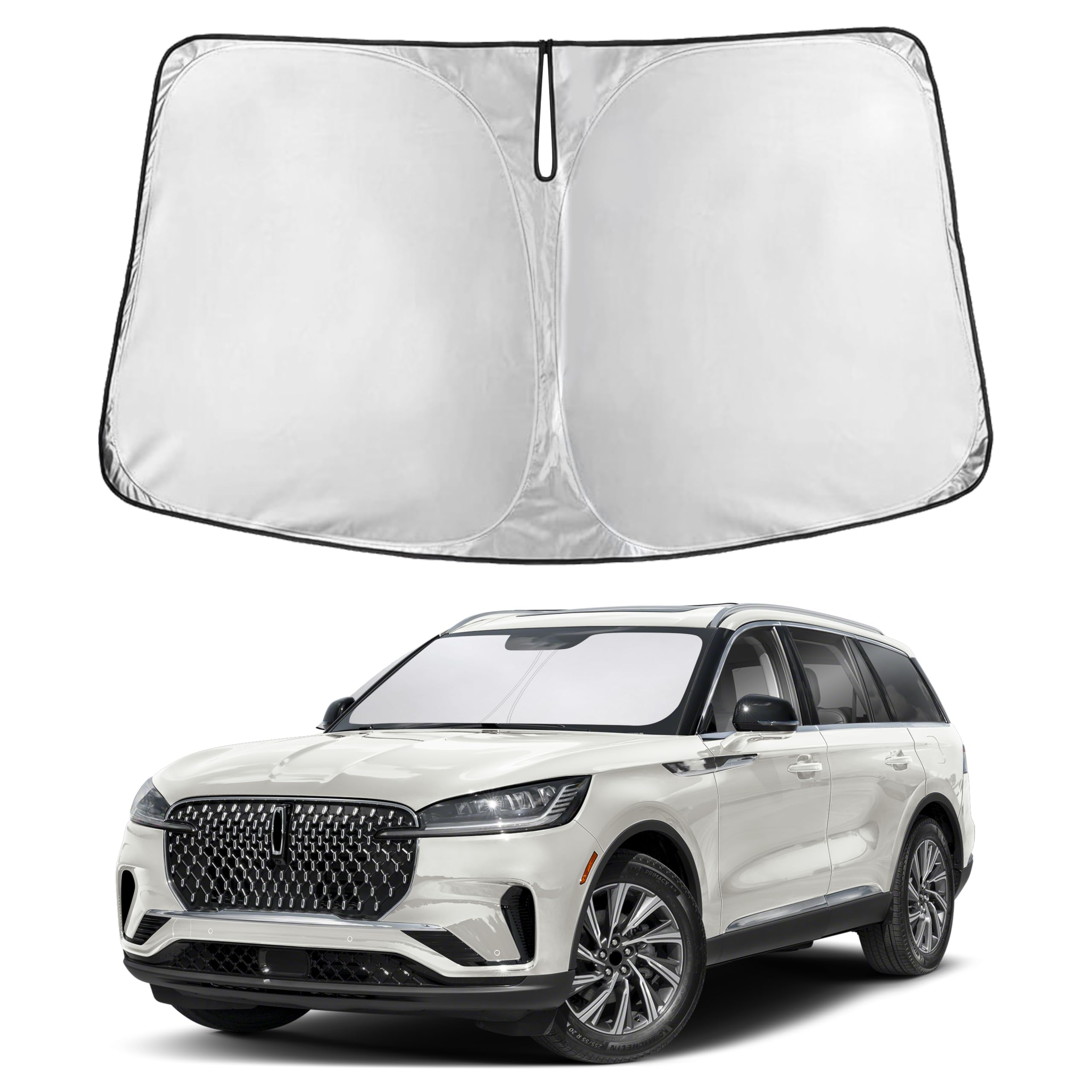 EcoNour Windshield Sunshade Compatible for Lincoln Aviator 2020-2025 2026
