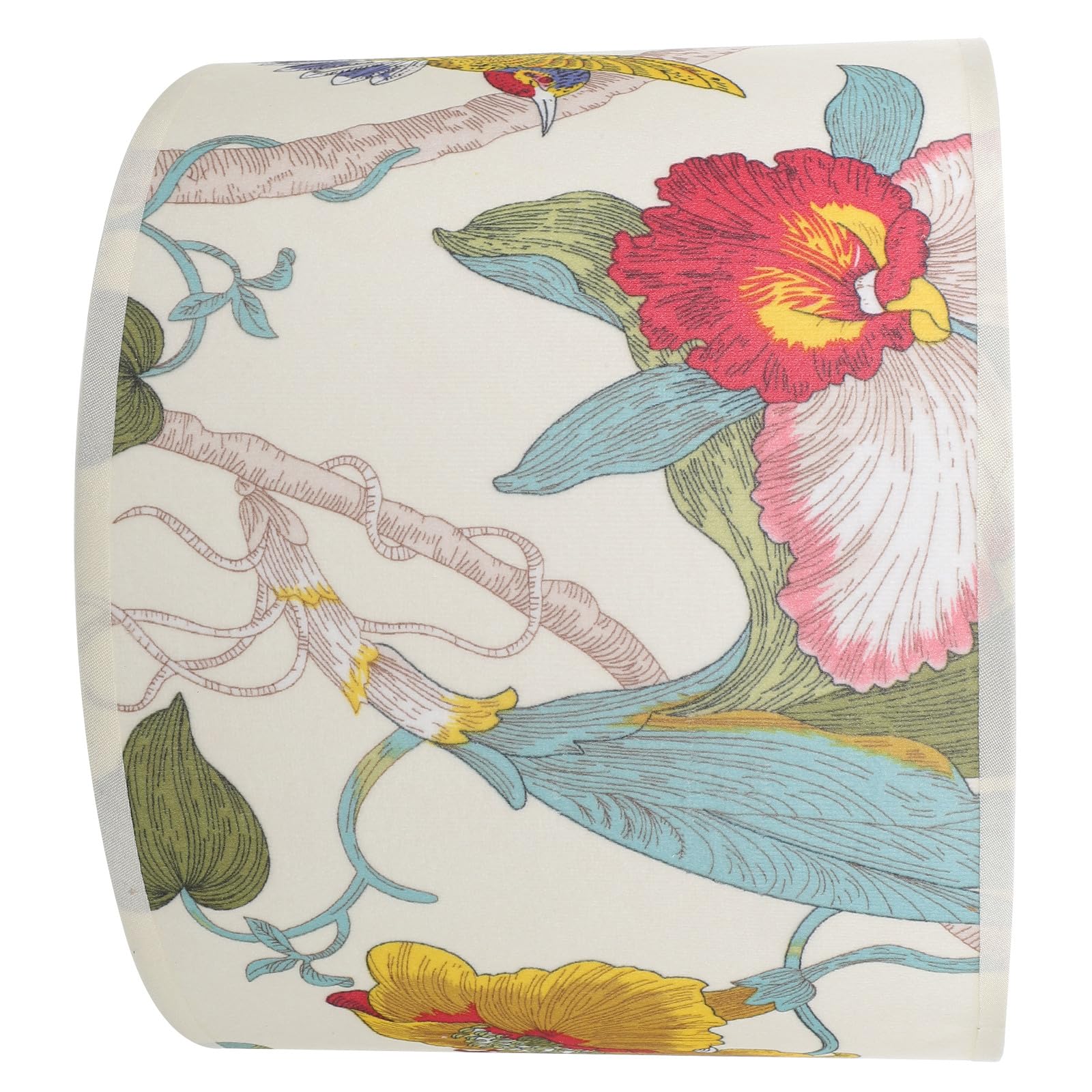 Paralume Lampada Floreale Motivo Fiori per Lampada da Terra a Tamburo per Camera da Letto e Salotto 25 CM Stili multipli