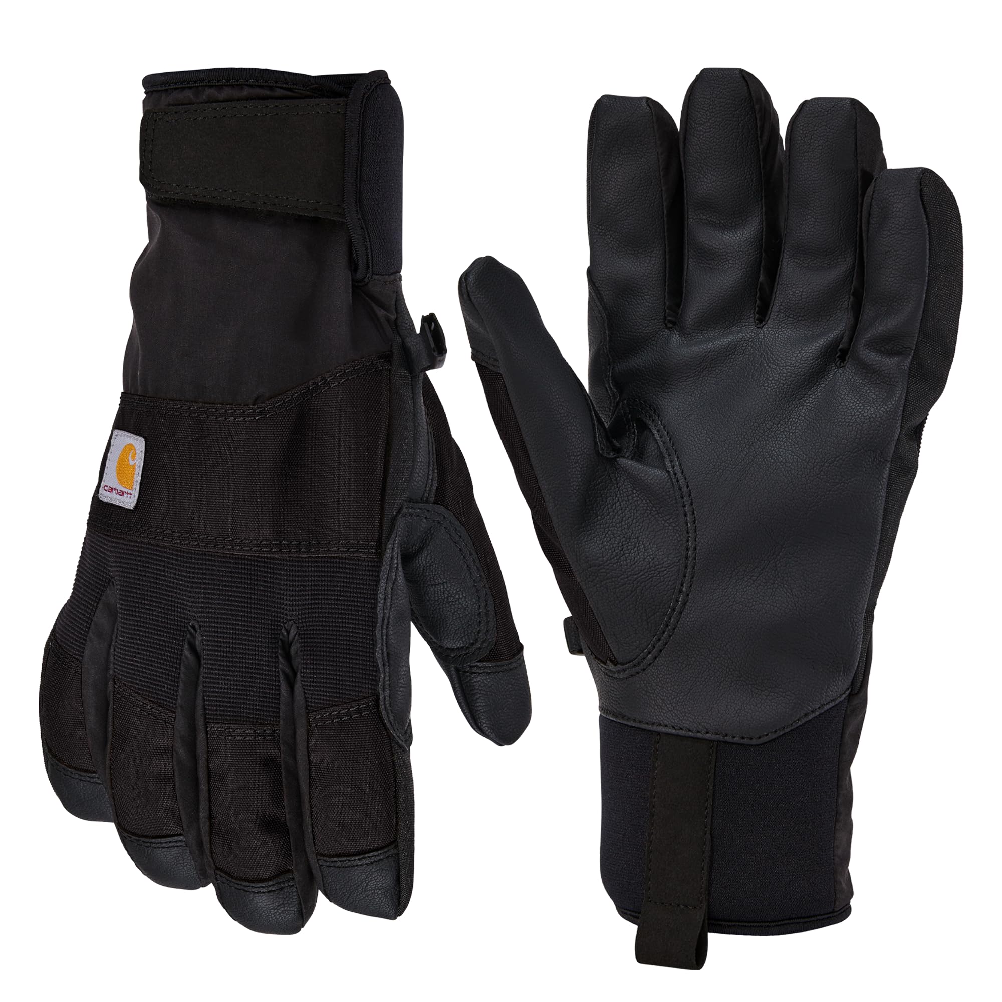 Carhartt Men's GL0843M Waterproof Thermal-Lined Secure Cuff Glove, Black, X-Large