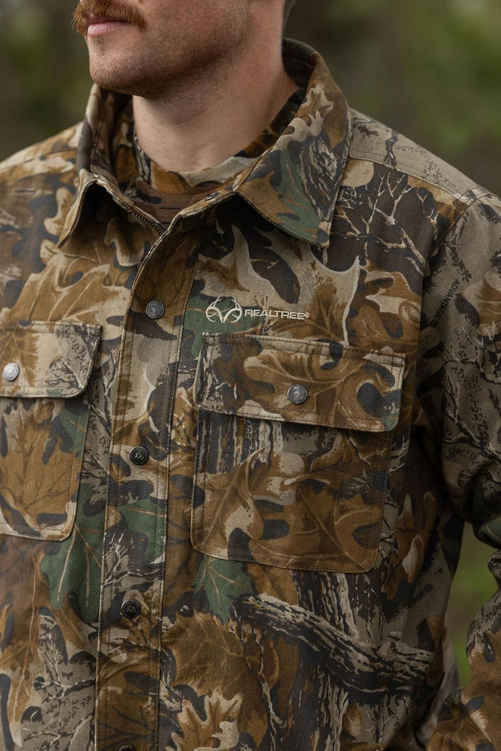 Realtree Camo Farm Hand Men's Insulated Canvas Duck Work Hunting Jacket