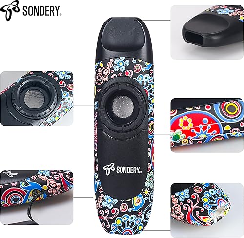 Miniatura 4 de Sondery Instrumento de viento profesional Kazoo con 5 membranas, cordón y bolsa