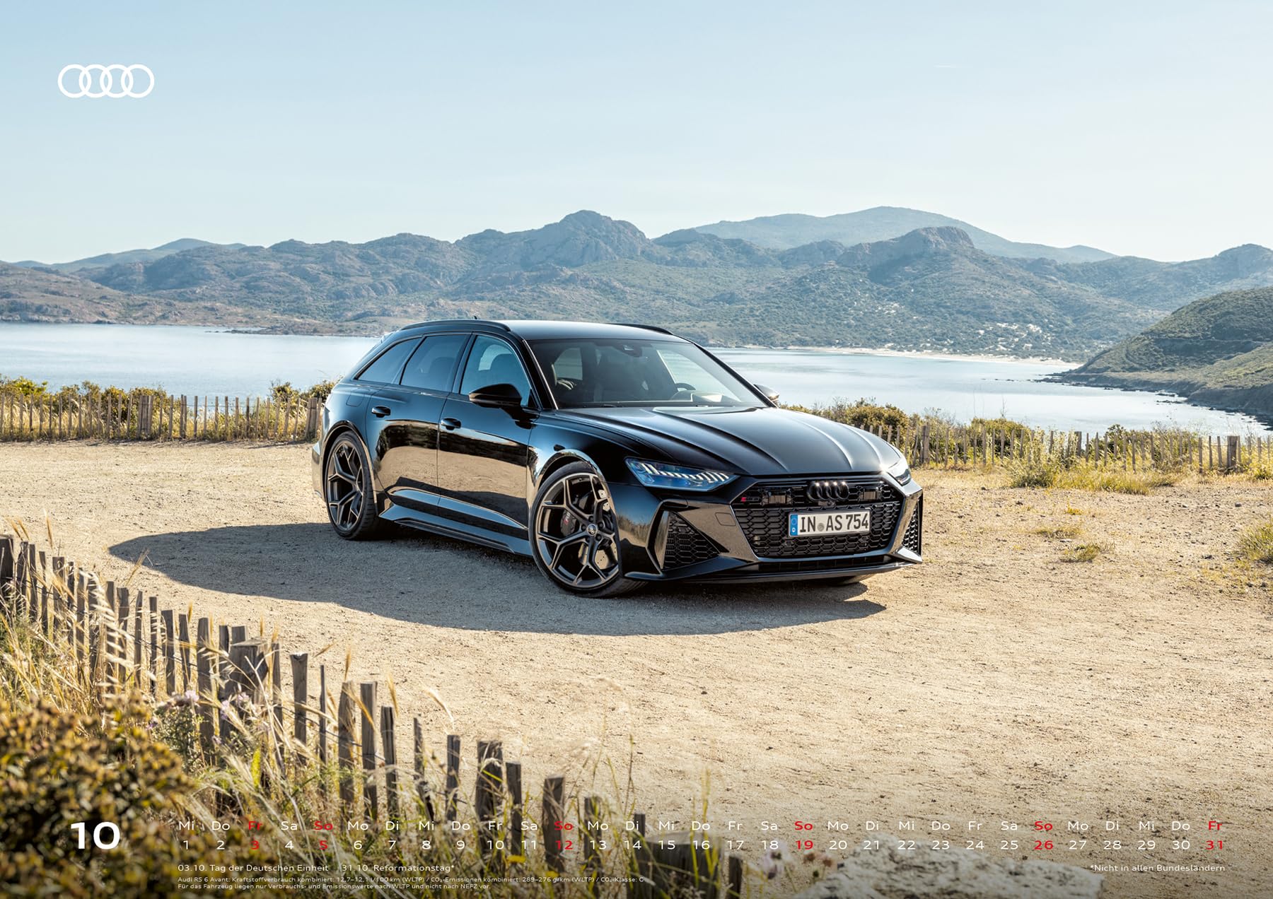 Audi Kalender 2025 DIN A2 60x42cm // Officially licensed by AUDI AG // TTRS RS3 RS4 RS5 RS6 RS7 R8 RSQ8 etron/Audi Sport/Premium Wandkalender