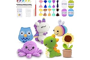 VIGEPU Crochet Animal Kit for Beginners