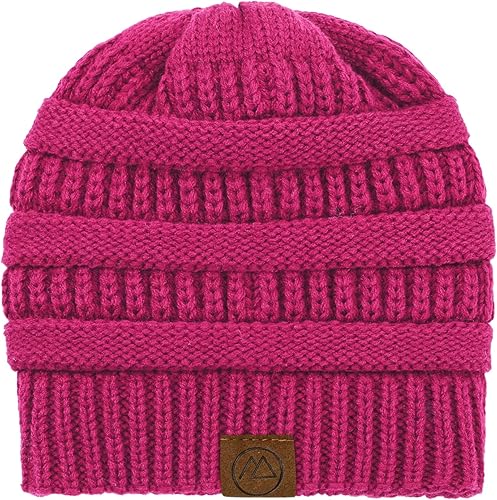 Miniatura 2 de Century Star Gorros de invierno con forro de satén para mujer, gorro de invierno para hombre, tejido grueso y cálido