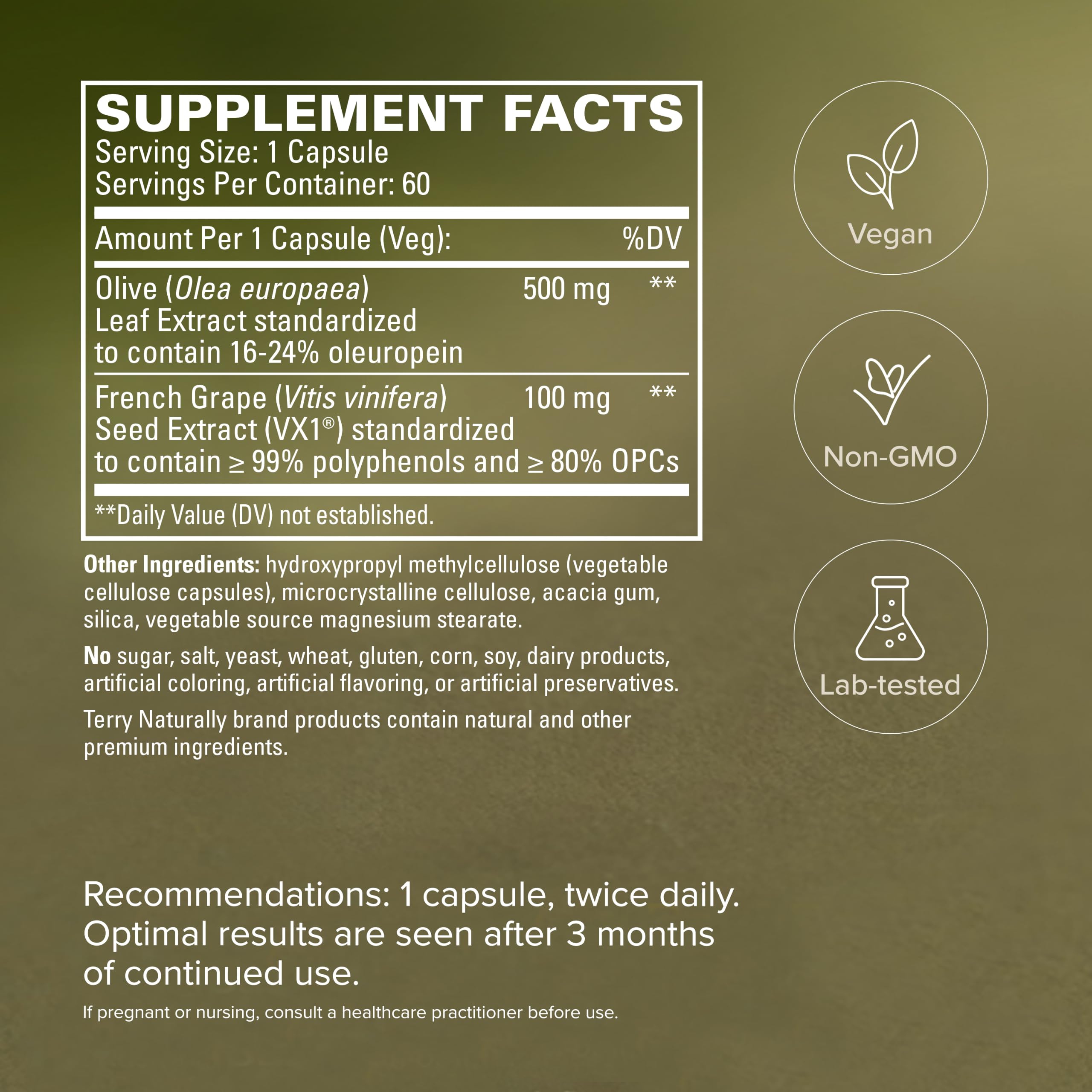 Terry Naturally Blood Pressure Health - Heart Support - 60 Count — Amazon image 5