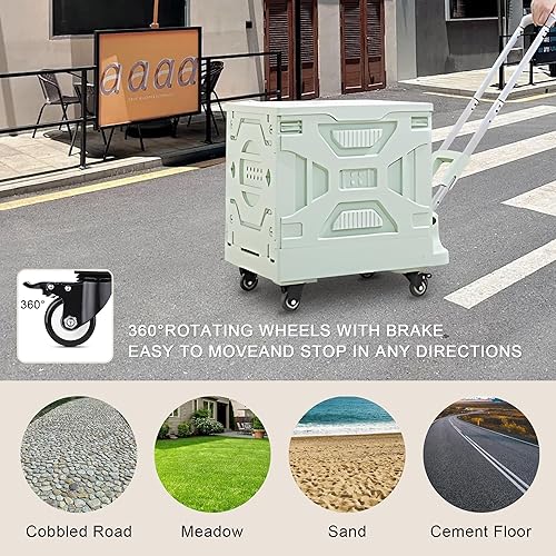 Miniatura 10 de VECELO Carro de archivos rodante con carpetas colgantes, organizador de archivos de escritorio móvil con ruedas con cerradura, archivador moderno