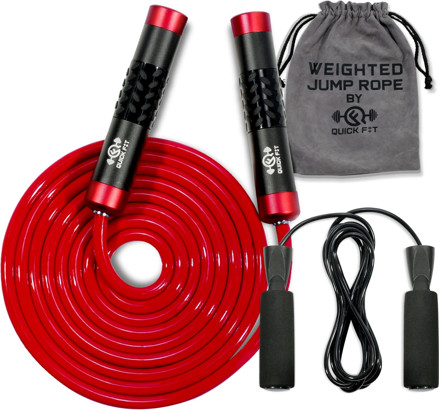 Quick Fit Weighted Jump Rope Set of 2 (1LB) w/ Non