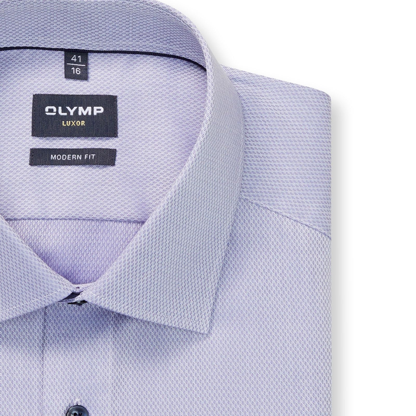 OLYMP Herren Oberhemd Langarm Luxor,Faux Uni,465 Modern Fit 20,13 New Kent