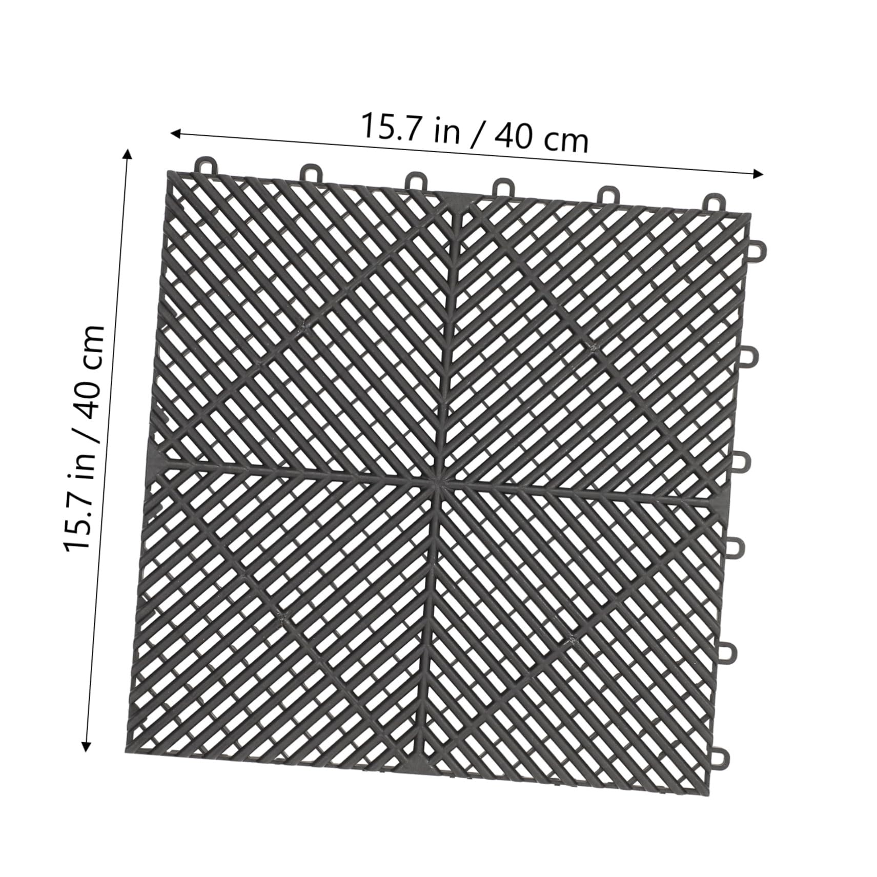 NAMOARLY 2pcs Interlocking Drainage Mats Shower Pool Non-Slip Floor Tiles Car Wash Drainage Mat