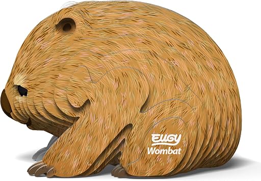 EUGY Wombat 3D Puzzle, 40 Piece Paper Craft Kit for Kids 6+