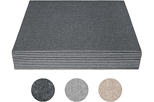 12Pcs Self Adhesive Carpet Flooring Over Carpet Indoor