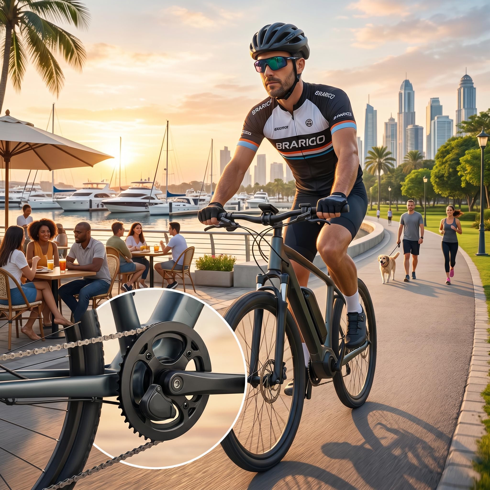 Sensor de Pedal de Bicicleta Eléctrica, 12 Imanes Sensor de Velocidad de Sensor Asistente de Pasillo Dual para Bicicleta Eléctrica