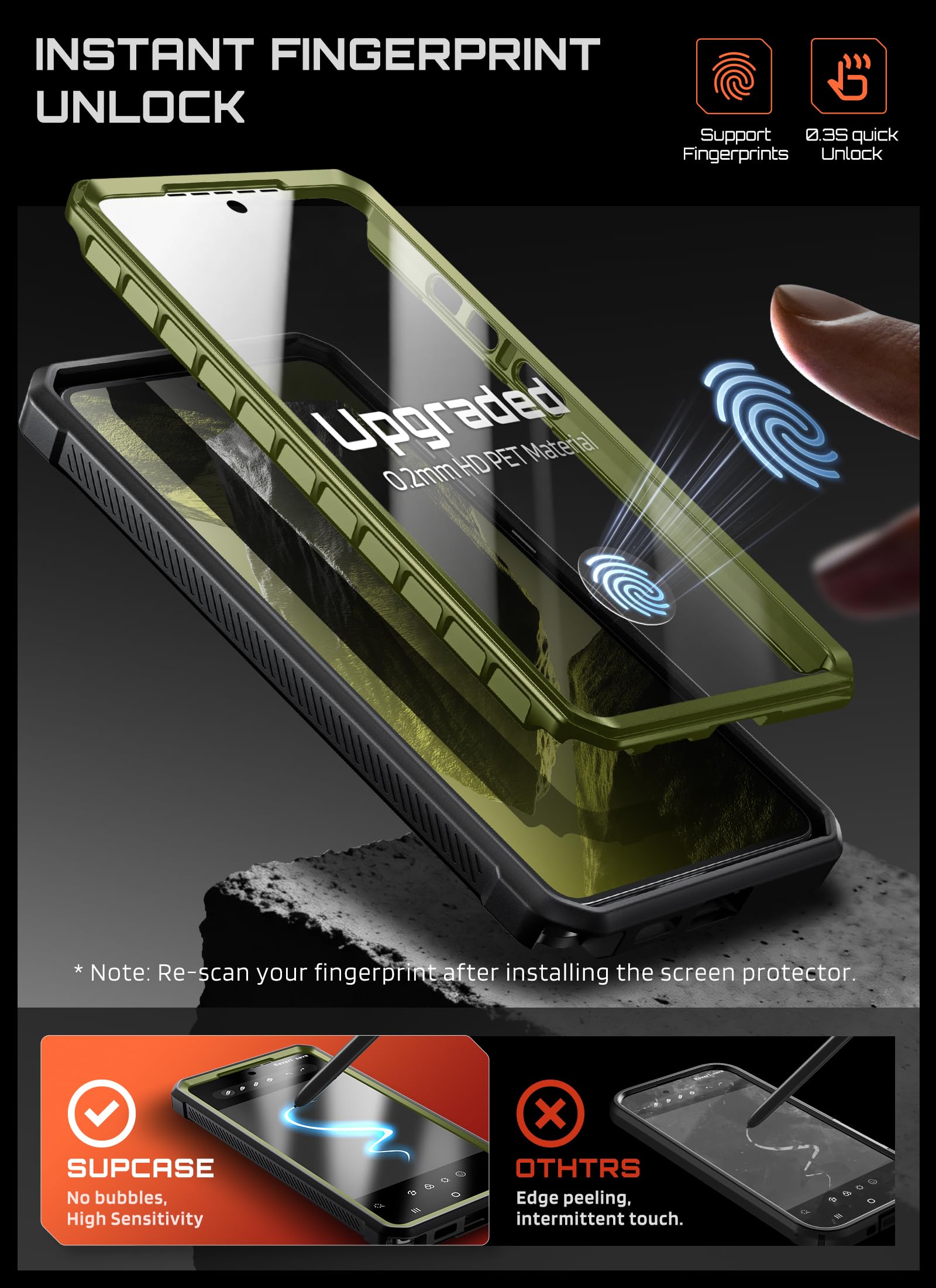 SUPCASE Etui do Samsung Galaxy S26 Ultra z wbudowaną podstawką, zielone