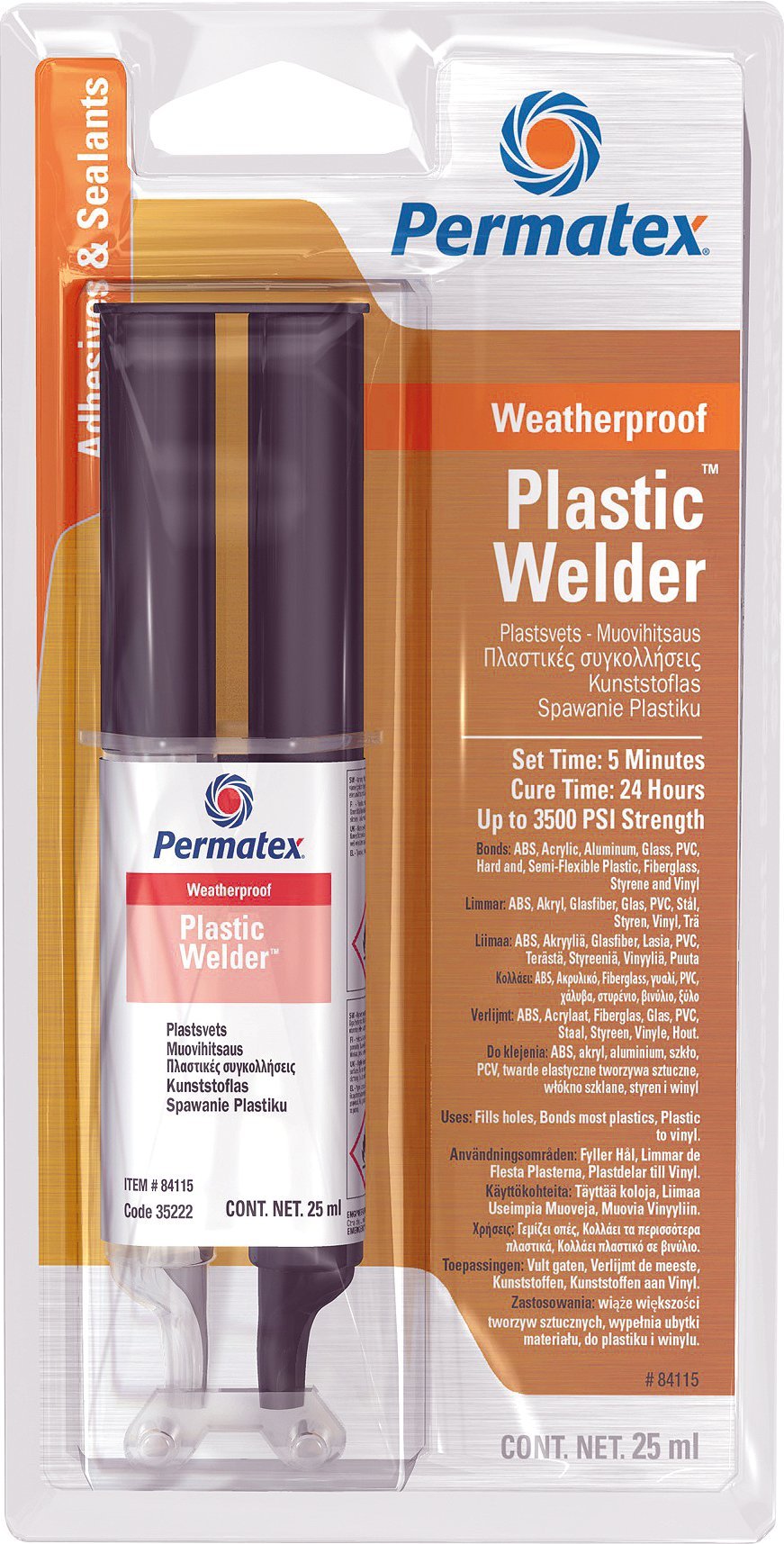 Permatex PX35223 Permapoxy Ciment à Plastique, 25 ML,