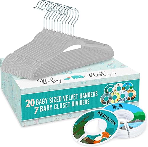 Divisores para armario de bebé, con ganchos