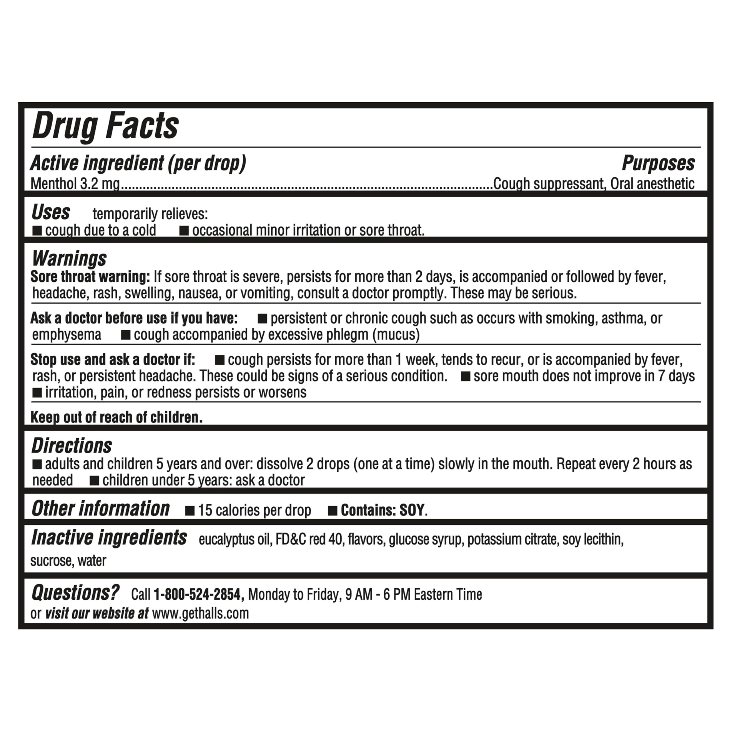 HALLS Throat Relief Strawberry Cough Drops, 180 ct — Amazon image 2