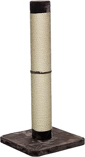 MidWest Feline Nuvo Grand Forte Cat Scratching Post - 41" Tall Sisal Rope for Large Cats, Wide Stable Base, Plush Faux Fur Multi-Cat Durable