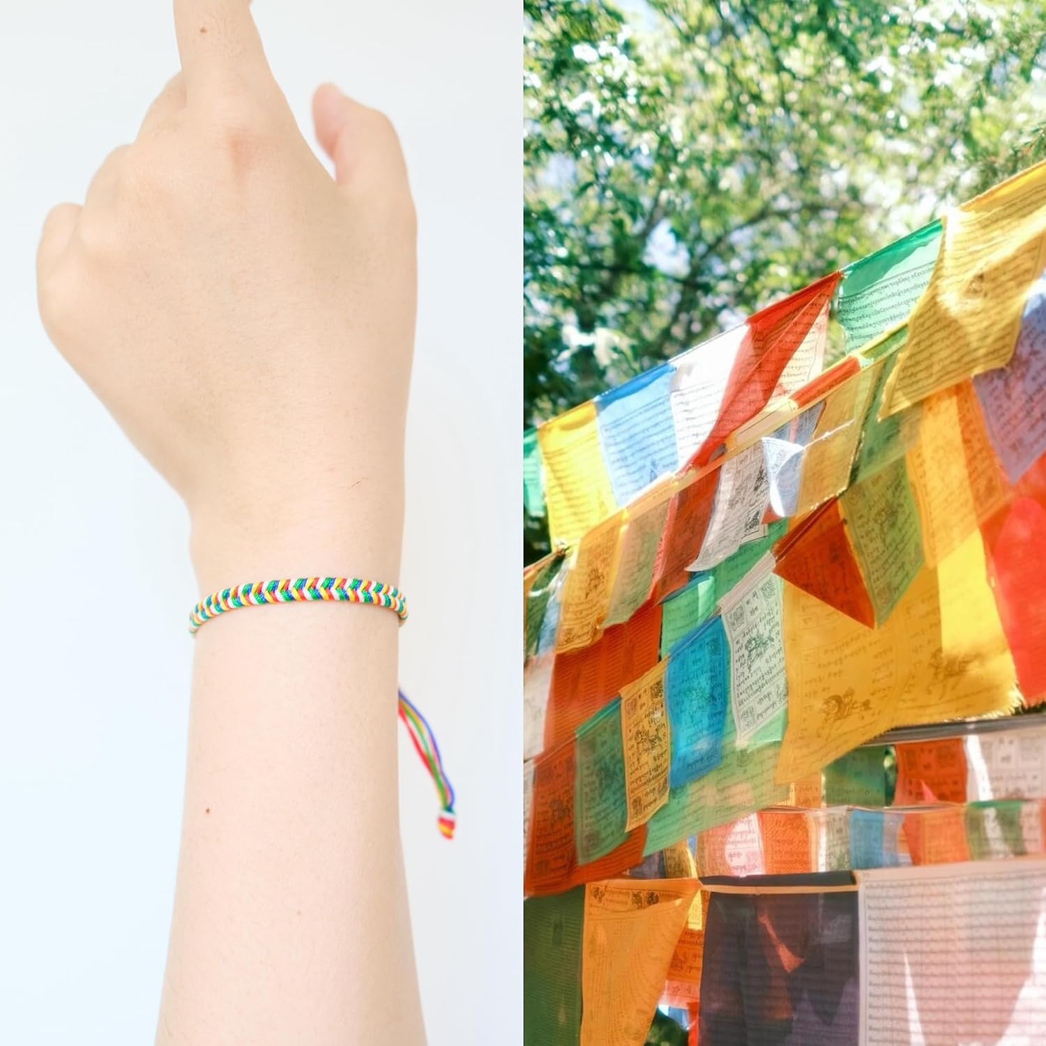 Generic Tibetan Red String Buddha Bracelet for Men & Women, Temple Handmade 5 Buddha Bracelet with Talisman, Buddhist Protection & Luck, Gift for All Occasions - Image 2