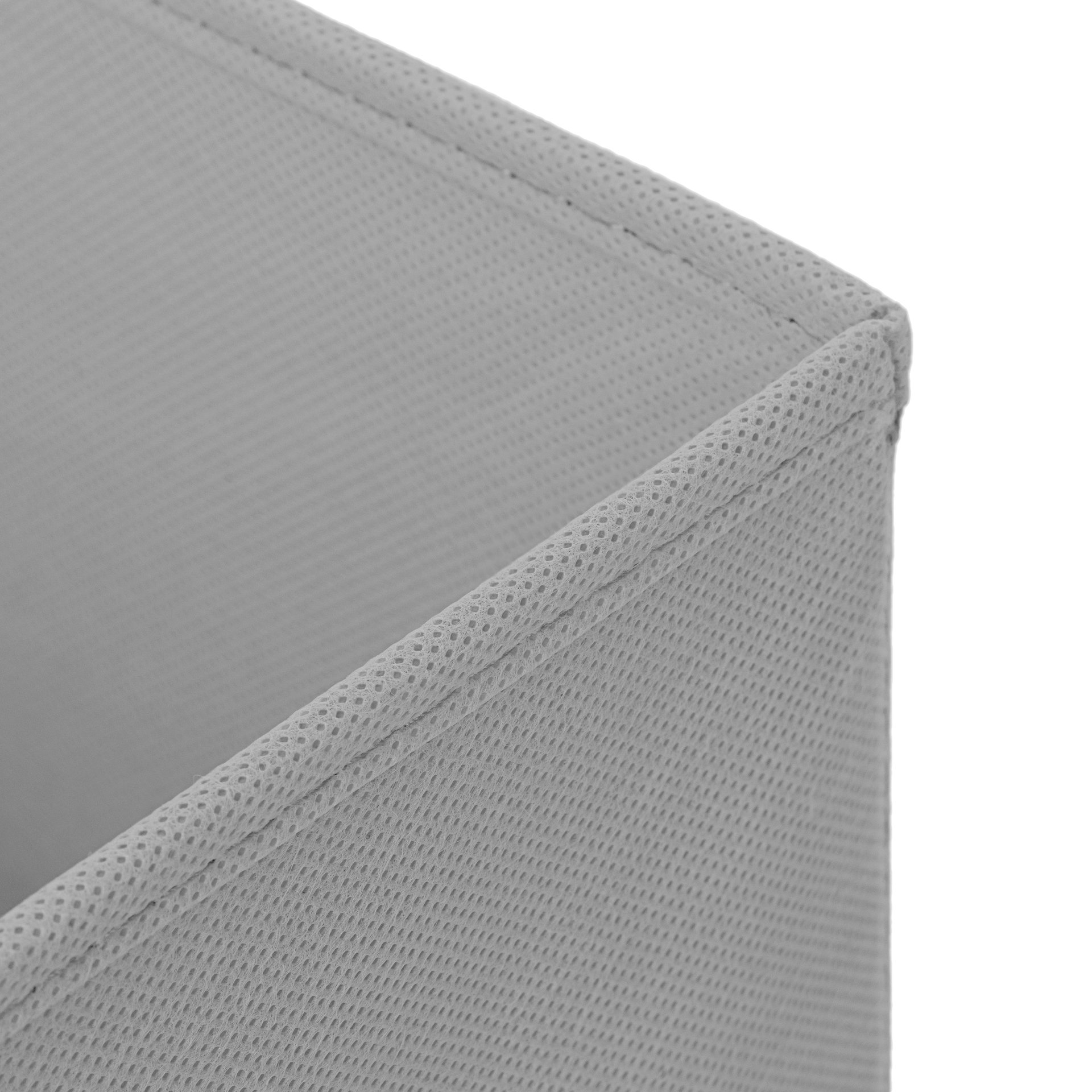 6er Set Hellgrau Faltbox 30 x 30 x 30 cm Aufbewahrungsbox faltbar mit Kordel und mit Deckel