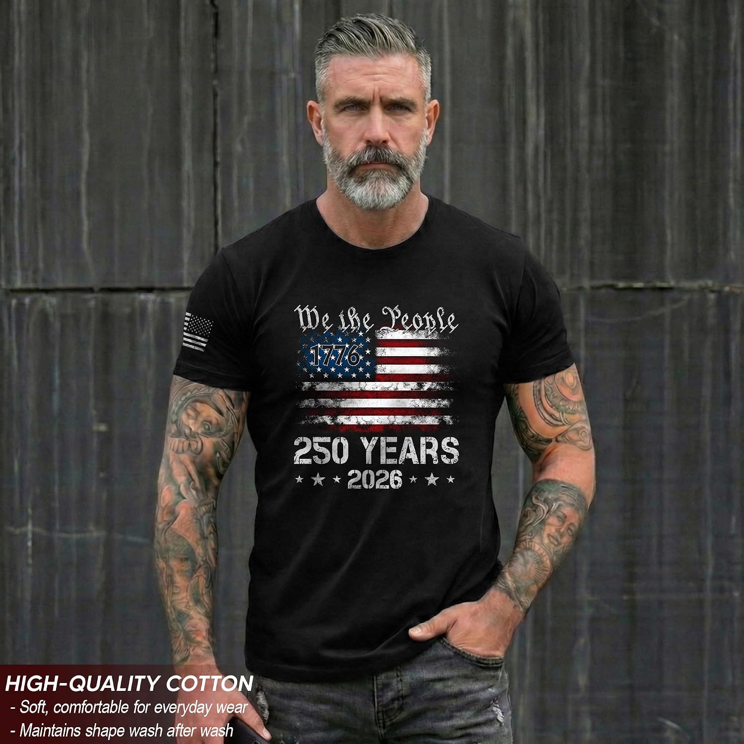 250 Anniversary USA Shirt, 250th Independance Shirt, Patriotic Shirts for Men