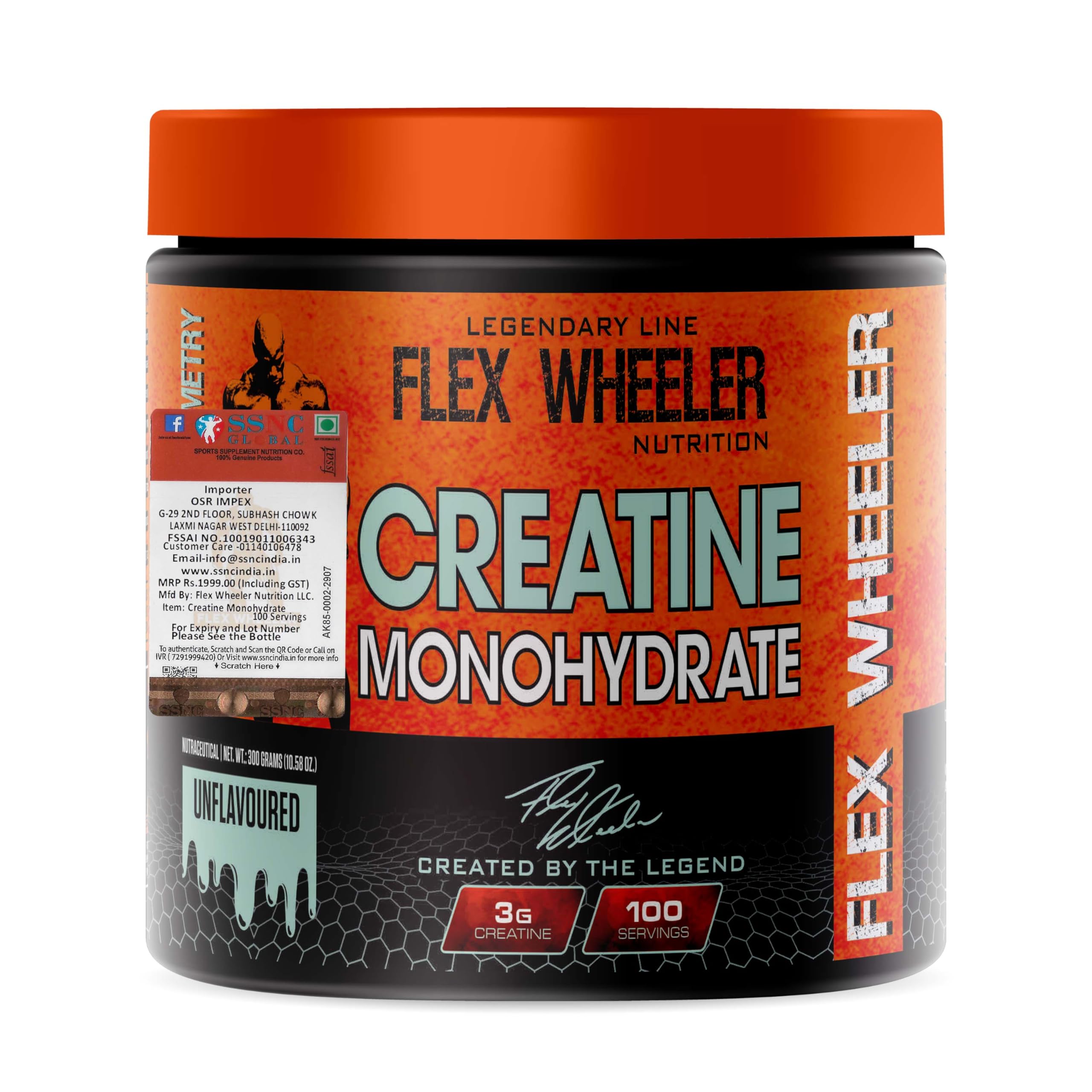 Flex Wheeler Nutrition Creatine, 300g,100 Servings Muscle Strength and Performance Booster — Amazon image 4