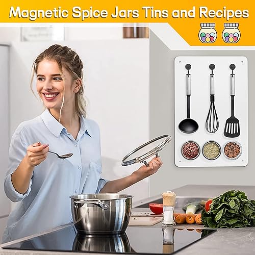 Miniatura 2 de 2 tableros magnéticos para pared para imanes, refrigerador, gabinete. Tablero de anuncios magnético de 17.7 x 11.8 pulgadas para mostrar notas,