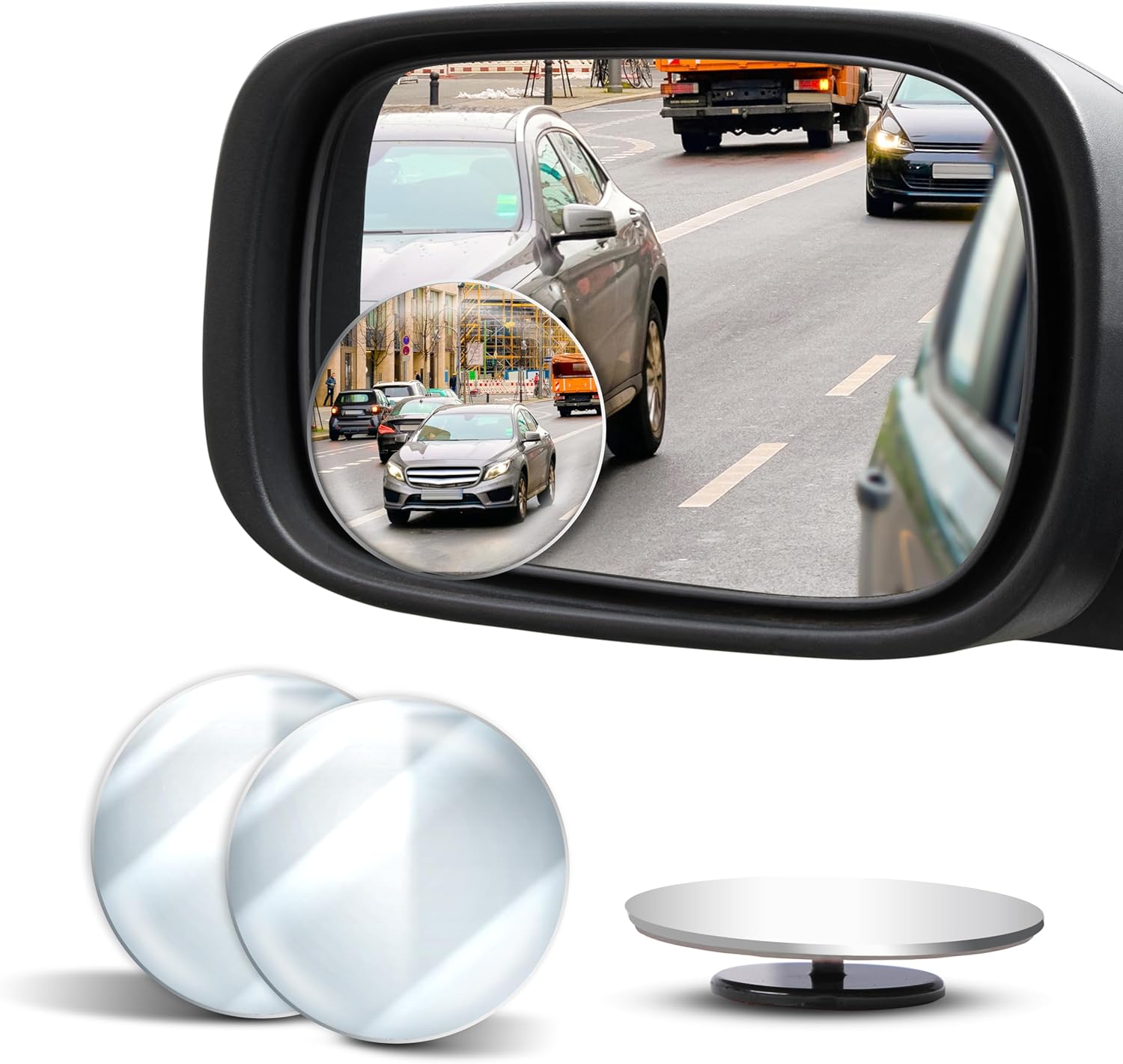 EcoNour Car Blind Spot Mirror for Car Side Mirror (2 Pack