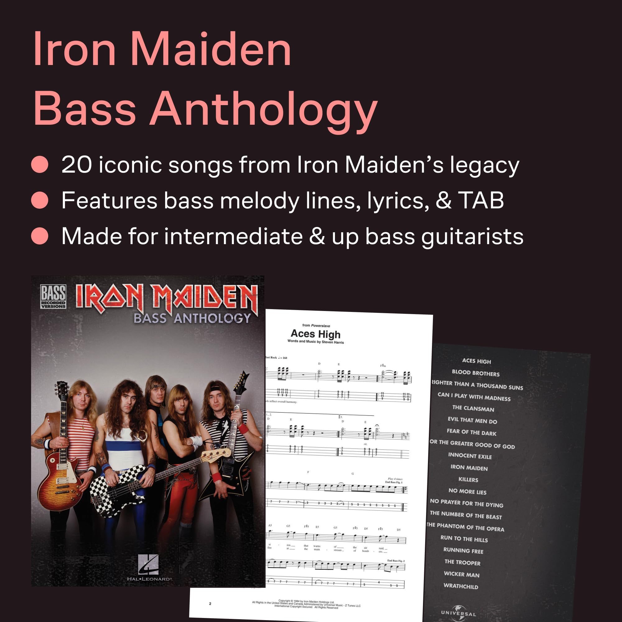 Iron Maiden Bass Anthology (Bass Recorded Versions)