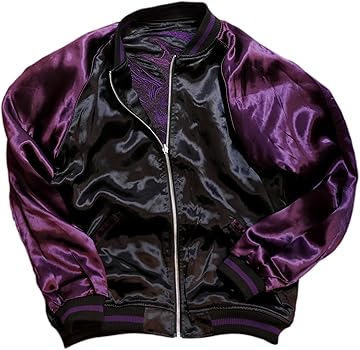 Amazon | 絡繰魂 DAKU 鴉 刺繍 リバーシブル スカジャン