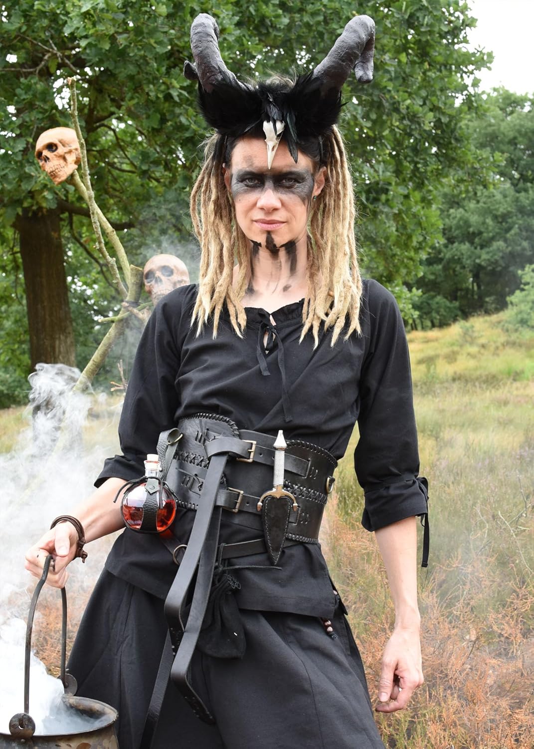 Battle-Merchant Medieval Blouse Birga, 3/4 Sleeves – Renaissance Peasant Blouse, Pirate Costume, Women Renaissance Shirt - Image 7