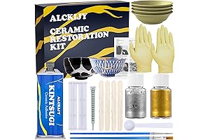 Easy Repair with Kintsugi Repair Kit: 18-Piece Ceramic Restoration Magic