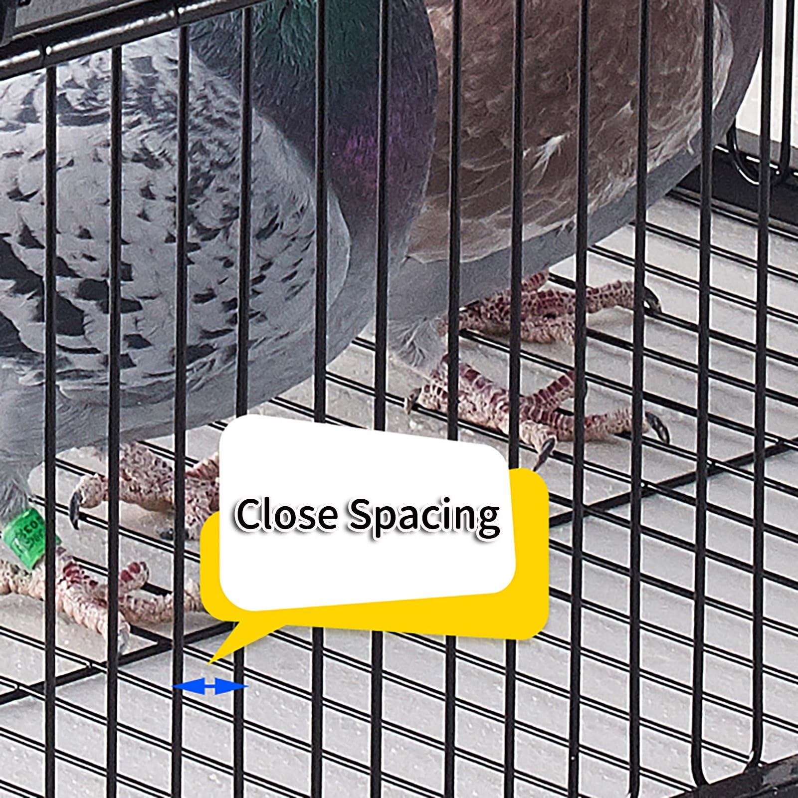 Trampa para Palomas a Prueba de Fugas: Jaula Plegable galvanizada para pájaros, diseño portátil para un fácil Montaje, solución eficaz para el Control de Aves en el hogar y el jardín.