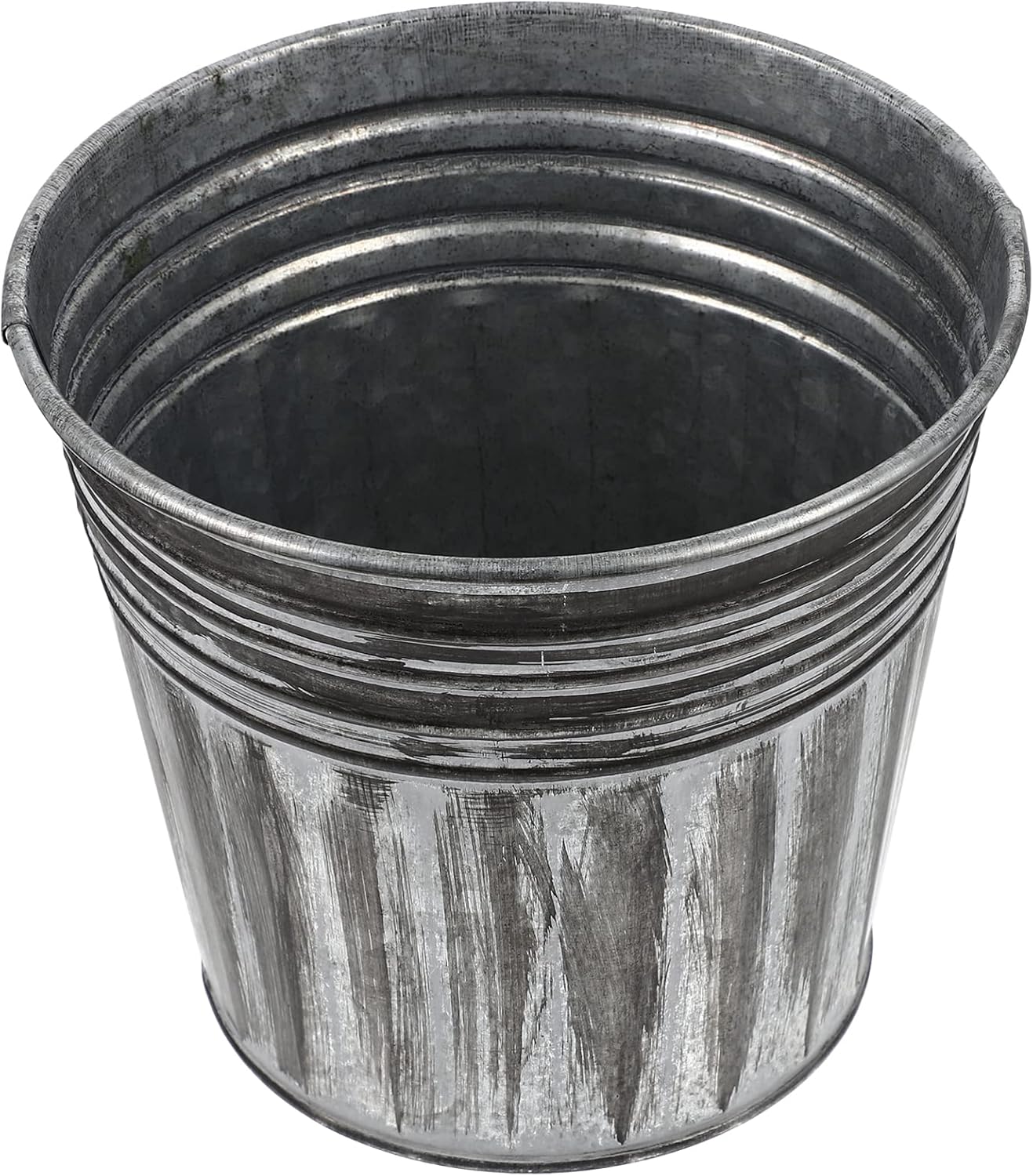 Zerodeko Rustic Flower Planter Galvanized Metal Bucket