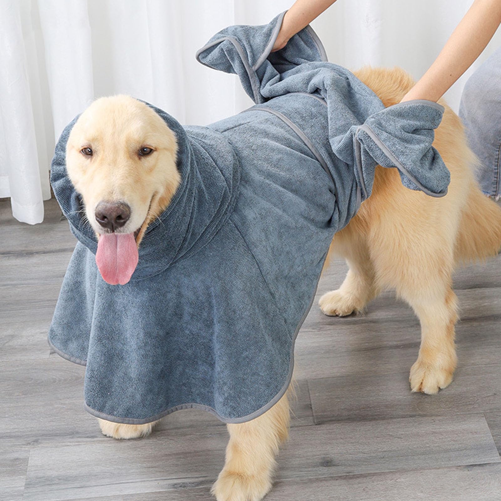 Accogliente accappatoio per animali domestici per cani addensare asciugamano mantiene gli animali domestici caldi e asciutti dopo il bagno o durante il nuoto