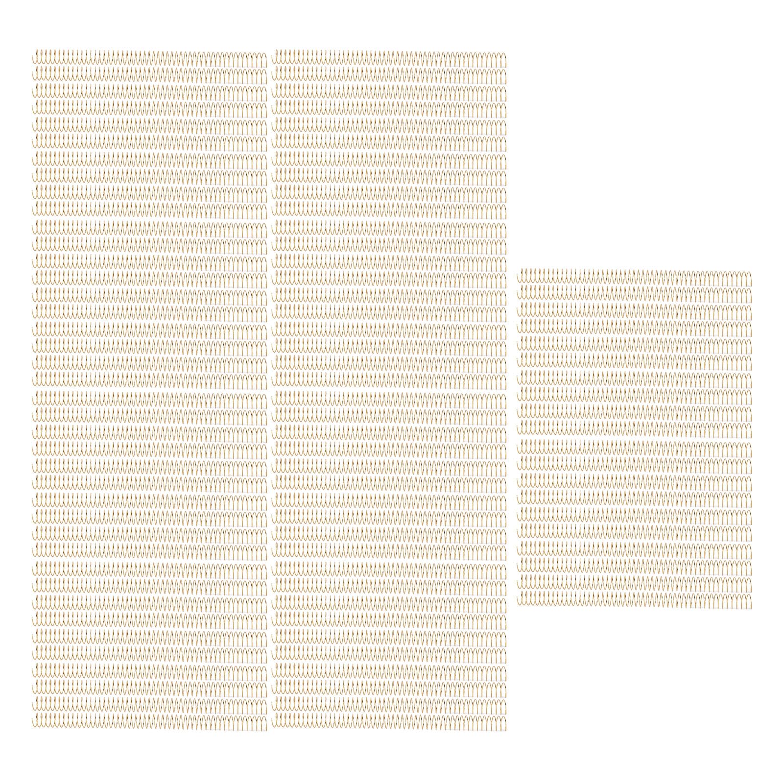 Yctze 100-teiliges Spiralbindespulen-Set – 19 Mm Durchmesser, 170 Blatt Kapazität, 48 Zähne, 41 Teilung, Ideal für Dokumente, Präsentationen und Kommerzielle Projekte (GOLD)