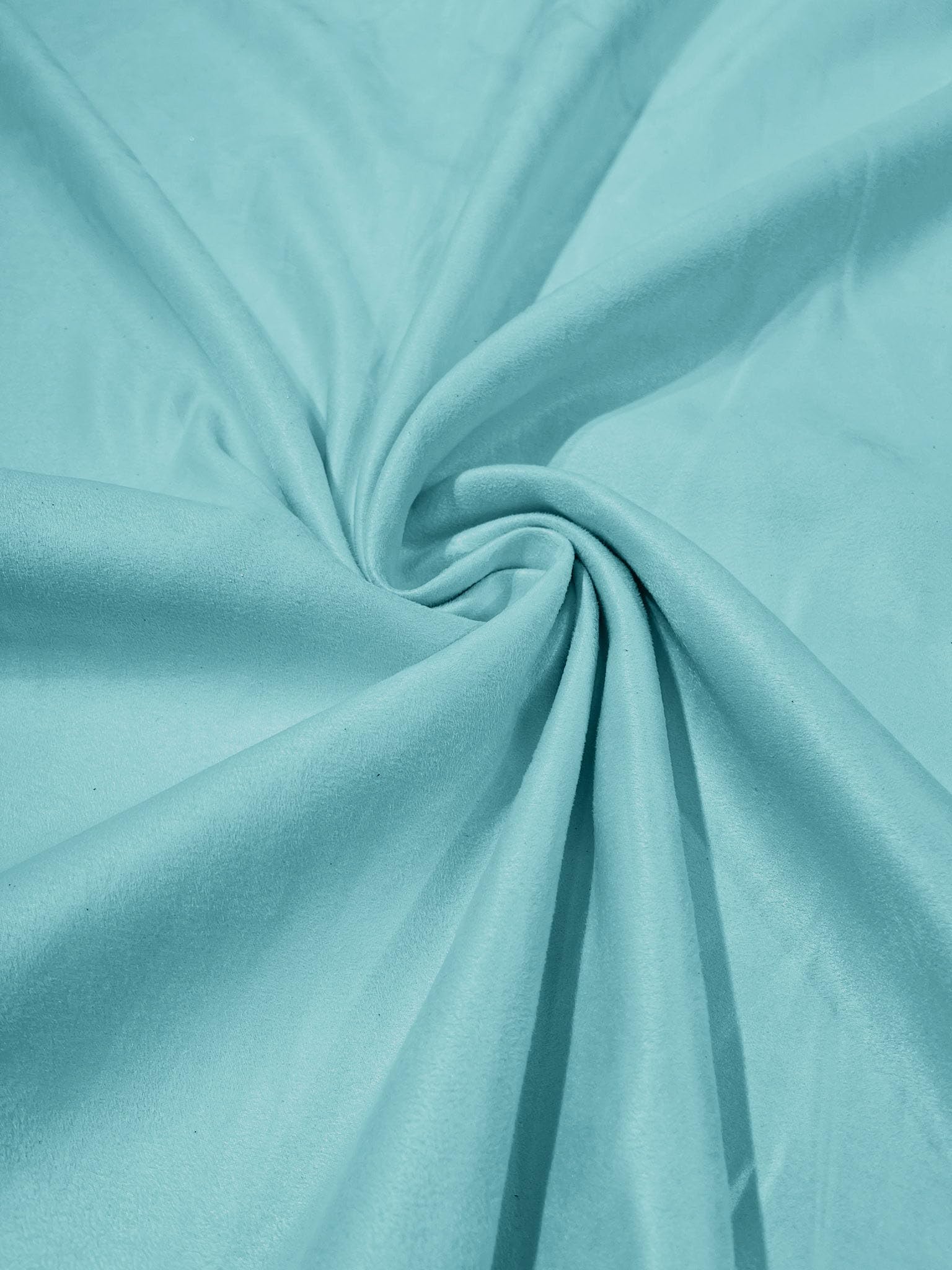 New CreationsNew Creations Fabric & Foam Inc, Faux Suede Polyester Fabric | Microsuede | 58" Wide | Upholstery Weight, Tablecloth, Bags, Pouches, Cosplay, Costume| (Tiff Blue, 10 Yards)