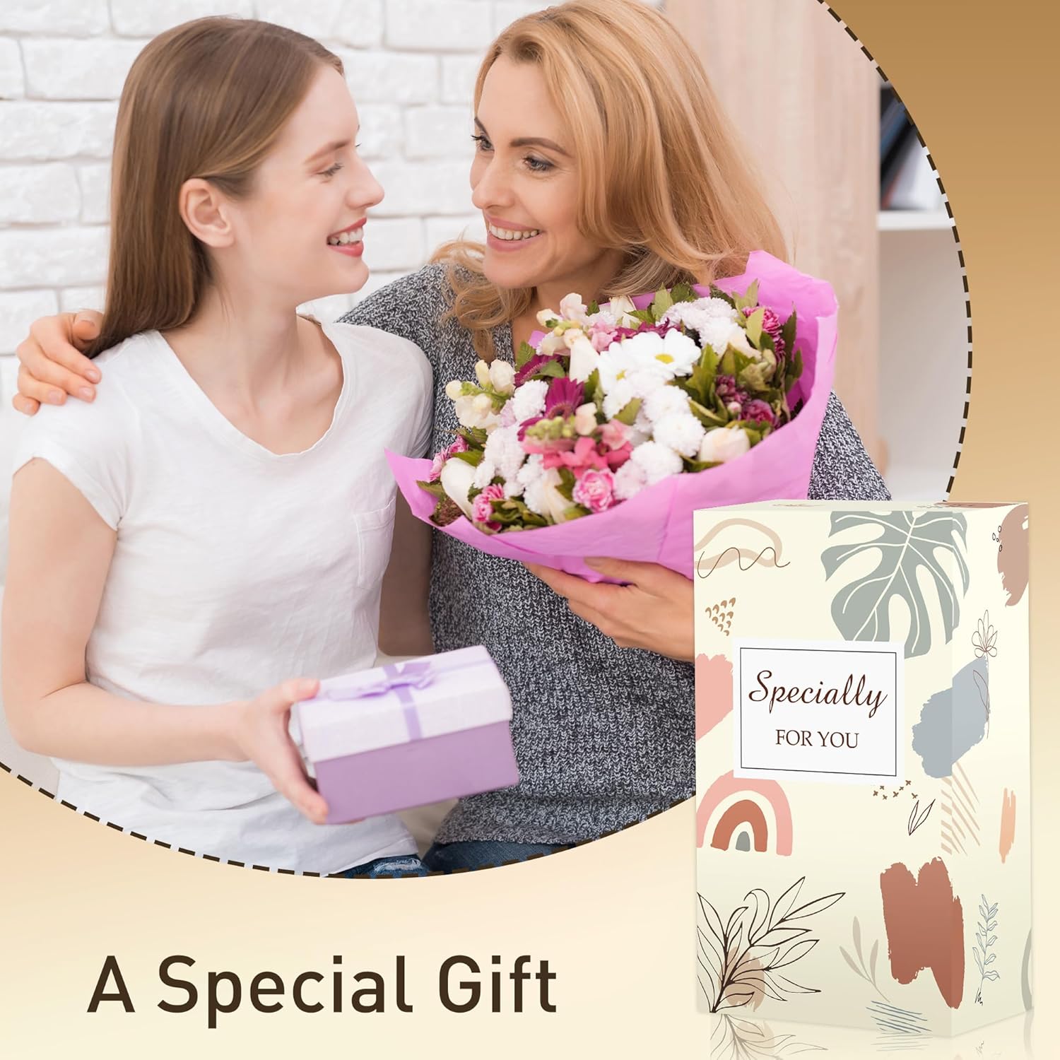 Godmother Gifts for Women, Godmother Proposal Gift, Includes 16 oz Glass Keychain Sock, Birthday Christmas Thanks Present from Goddaughter Godson - Image 7