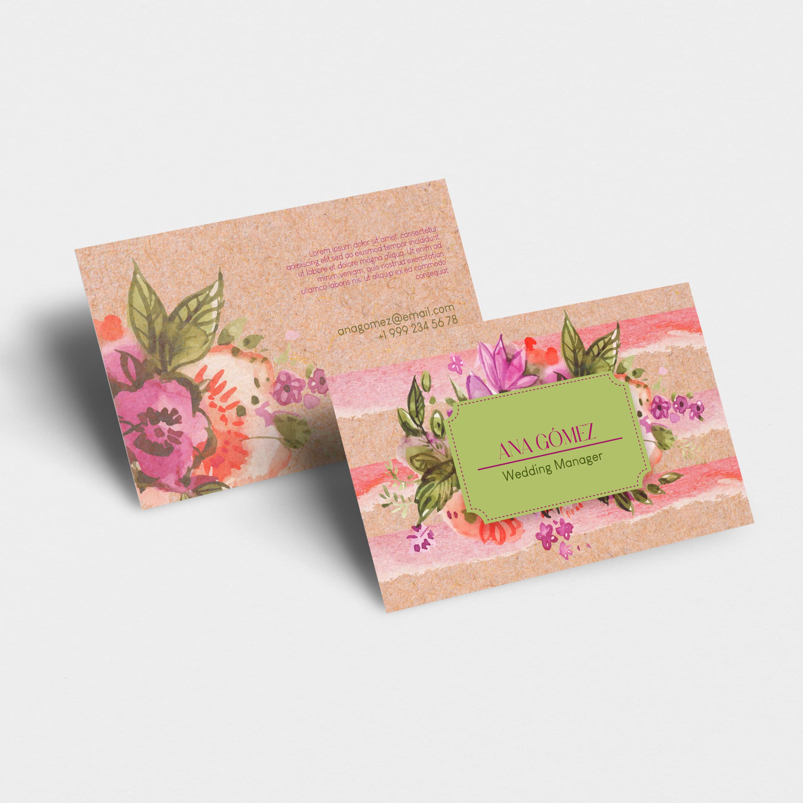 250 Tarjetas de Visita Kraft Recicladas Personalizadas Empresas Color Marron - Tarjeta Mensaje en Cartulina 350gr - Personalizable en papel